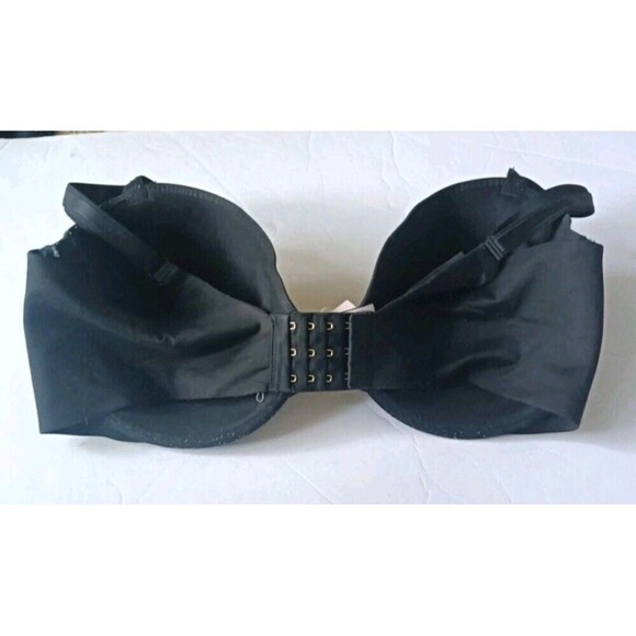 Victoria’s Secret Lined Demi Bra Size 38DDD Black Sexy Illusions Underwire - Picture 3 of 6